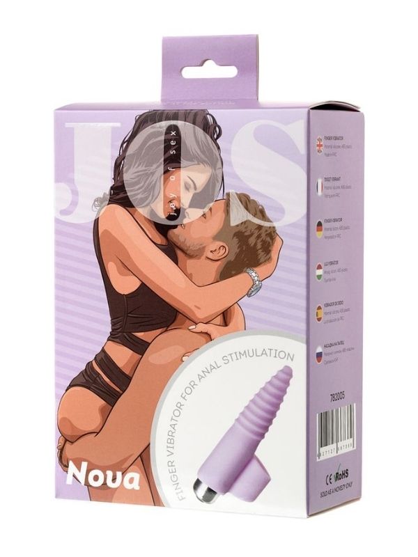 Jos Nova Parmak Ucu Anal Plug pembe 9 cm