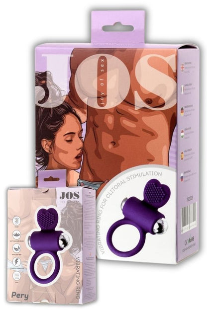 Jos PeryTitreşimli Mor Penis Halkası