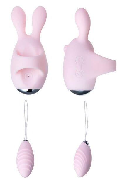 Jos Vita Titreşimli Vajınal Set Pembe 8,5 ve 8 cm Vibratör