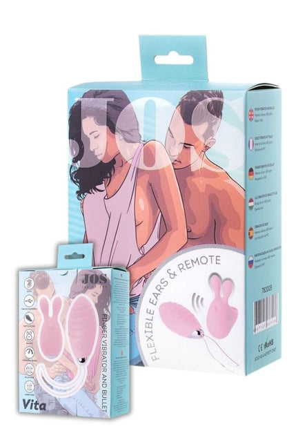 Jos Vita Titreşimli Vajınal Set Pembe 8,5 ve 8 cm Vibratör