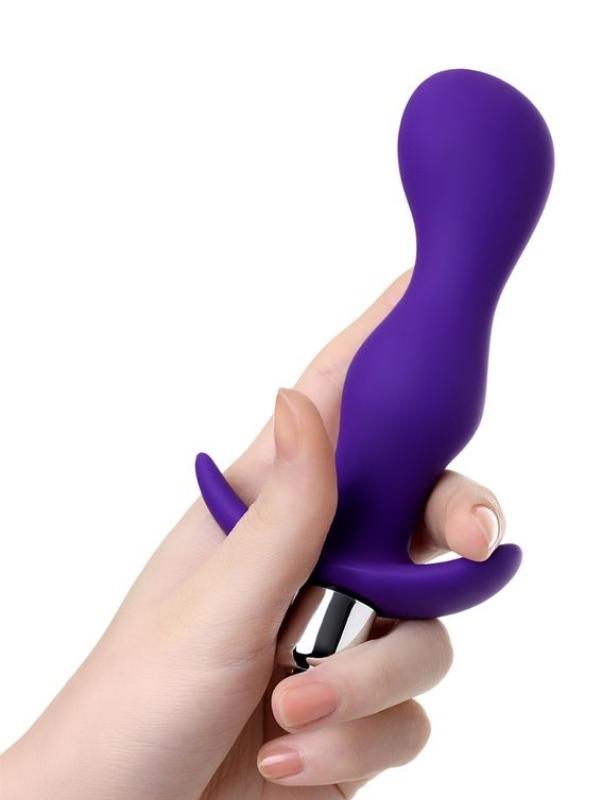 Kamet Anal Vibro Plug Beden L  mor 14 cm