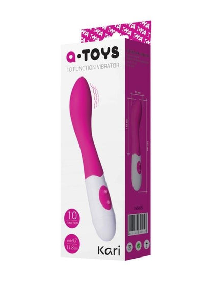 Kari Vibratör silikon pembe 19,2 cm