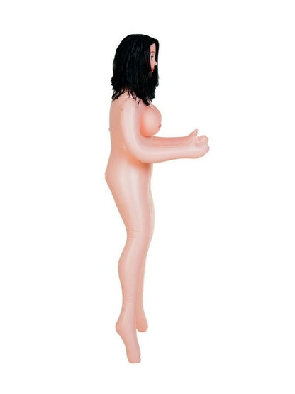 Kaylee Gerçekçi Kafalı Şişme Bebek, esmer