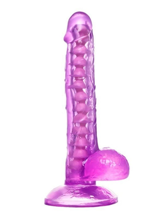 Kıkırdaklı Jel Dildo Celiam, TPE, mor, 20,5 cm