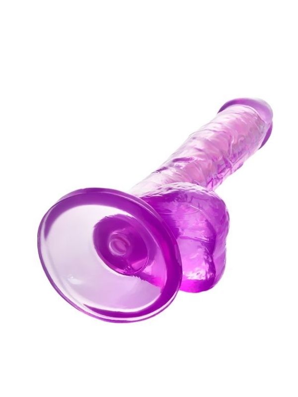 Kıkırdaklı Jel Dildo Celiam, TPE, mor, 20,5 cm