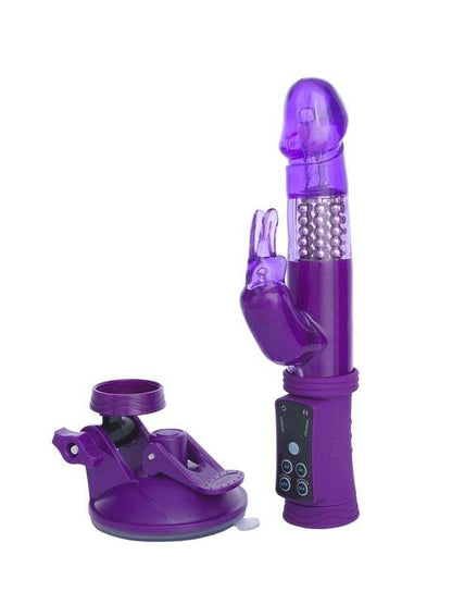 Klitoral Uyarıcı Vibratör TPR Mor 22 cm