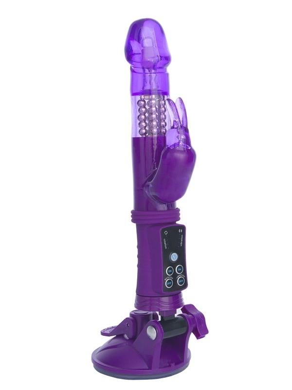 Klitoral Uyarıcı Vibratör TPR Mor 22 cm