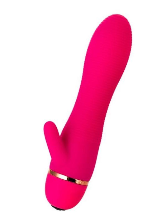 Klitoral Uyarıcılı 20 Modlu Vibratör Silikon Pembe 15 cm
