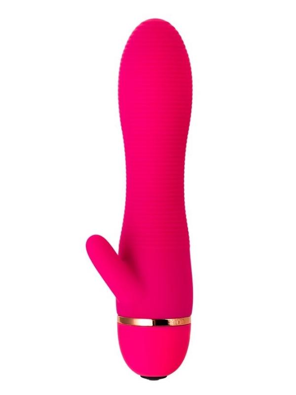 Klitoral Uyarıcılı 20 Modlu Vibratör Silikon Pembe 15 cm