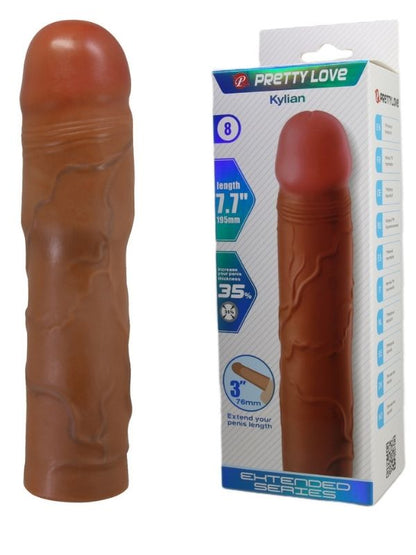 Kylian Gerçek Hissiyatlı Uzatıcı Penis Kılıfı Brown