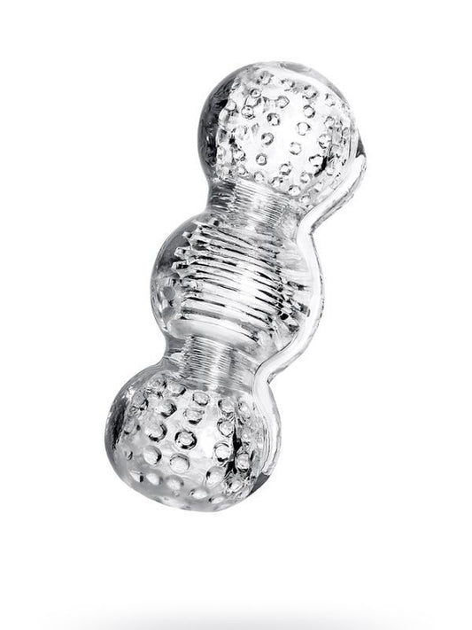 Lingam Masturbator Rashmi, TPE, Şeffaf, 15,5 cm