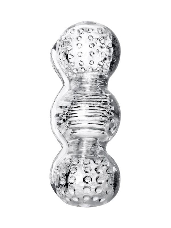 Lingam Masturbator Rashmi, TPE, Şeffaf, 15,5 cm