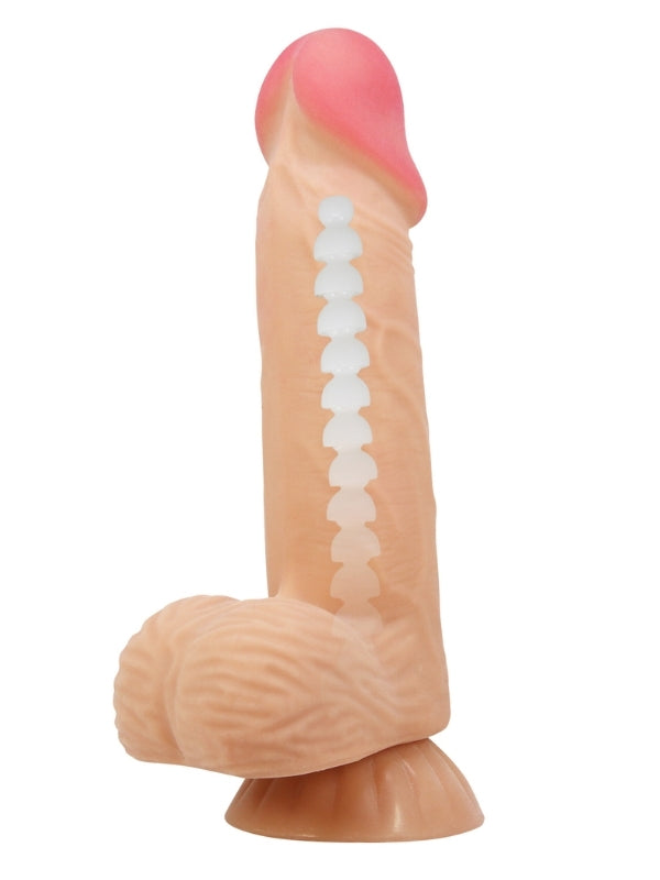 Lisle 8.1 İnç Kıkırdak Yapılı Gerçek Deri Yapılı Dildo