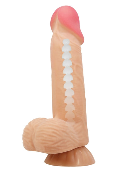 Lisle 8.1 İnç Kıkırdak Yapılı Gerçek Deri Yapılı Dildo