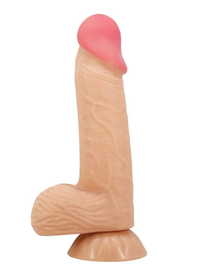 Lisle 8.1 İnç Kıkırdak Yapılı Gerçek Deri Yapılı Dildo