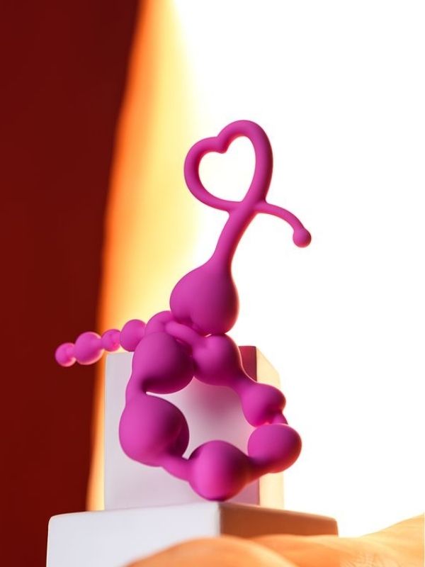 Long Sweety anal Zinciri silikon pembe 34 cm  2,7 cm