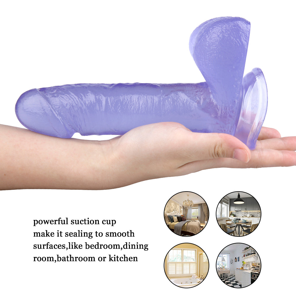 Mor Renk Jel Dildo