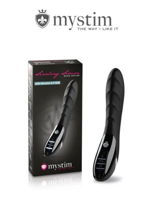 Mystim Sizzling Simon Elektrikli Vibratör Siyah 27cm