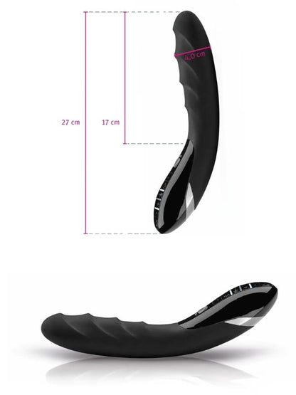 Mystim Sizzling Simon Elektrikli Vibratör Siyah 27cm