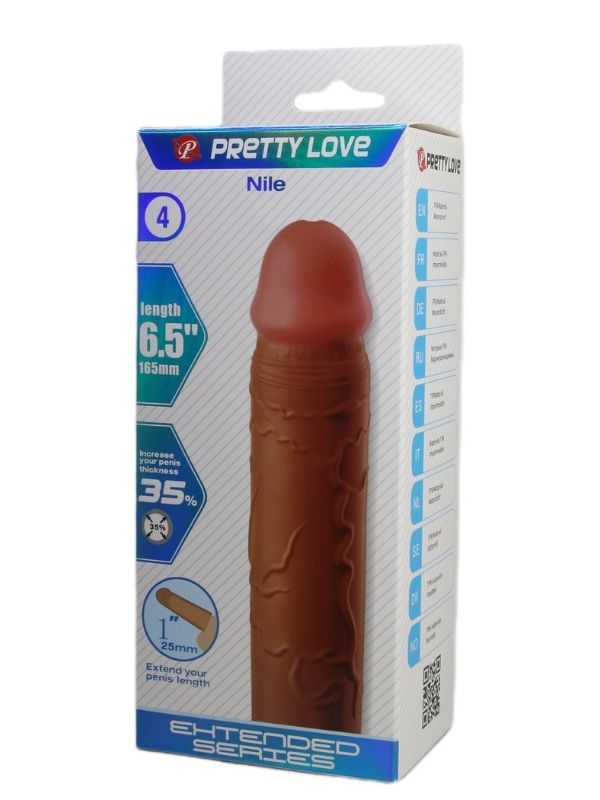 Nile Gerçek Hissiyatlı Uzatıcı Penis Kılıfı Brown