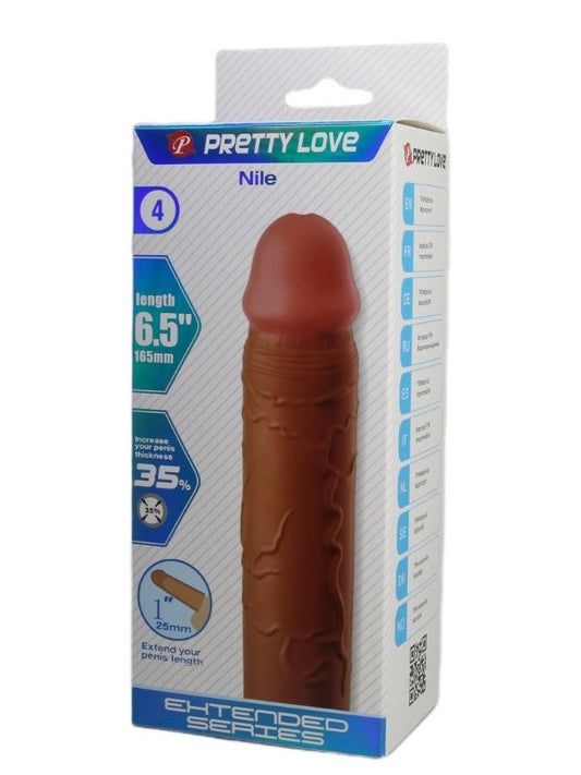 Nile Gerçek Hissiyatlı Uzatıcı Penis Kılıfı Brown