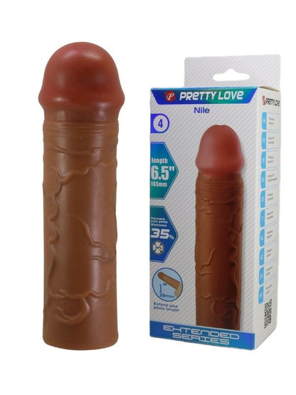 Nile Gerçek Hissiyatlı Uzatıcı Penis Kılıfı Brown