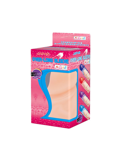 Over - Long Sleeve 3cm Dolgulu Prezervatif Realistik Penis Kılıfı