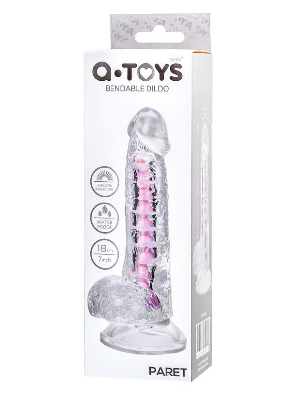 Paret Kıkırdaklı Jel Dildo 18 cm