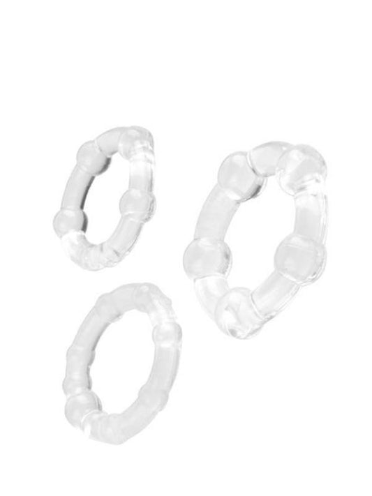 Penis Halka Seti TPE şeffaf 3,5/3/2 cm
