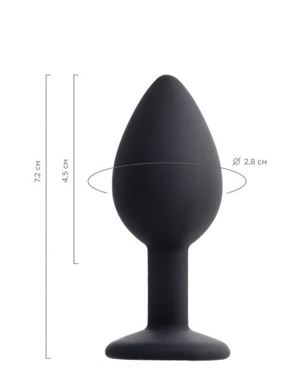 POPO Norma Anal Plug silikon siyah 7,2 cm 25 gr