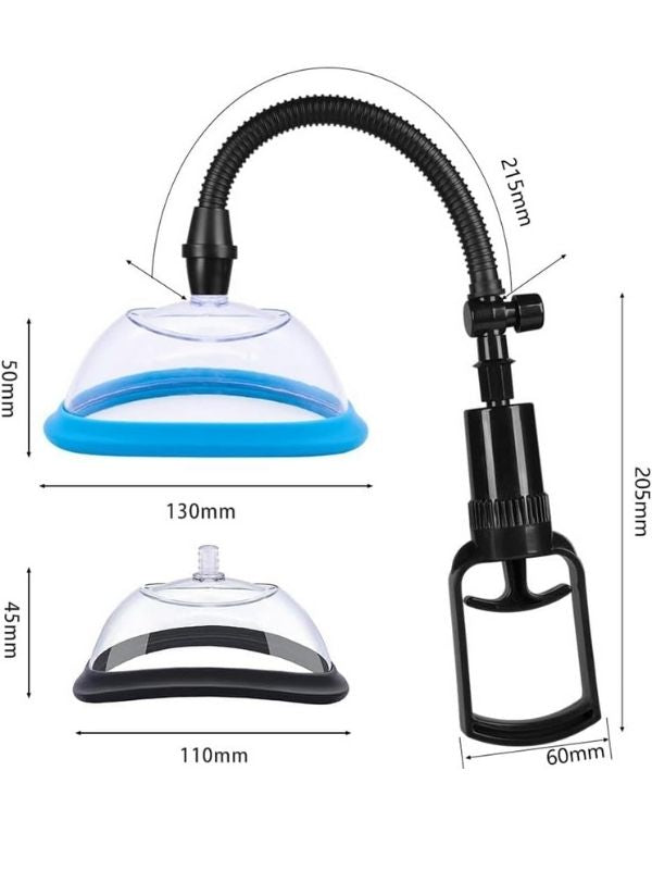 Pussy Pump Premium Fun Çift Başlıklı Vajina &amp; Gööğüs Pompası