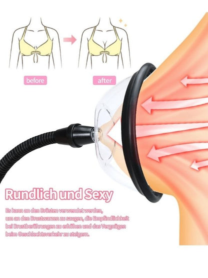 Pussy Pump Premium Fun Çift Başlıklı Vajina &amp; Gööğüs Pompası