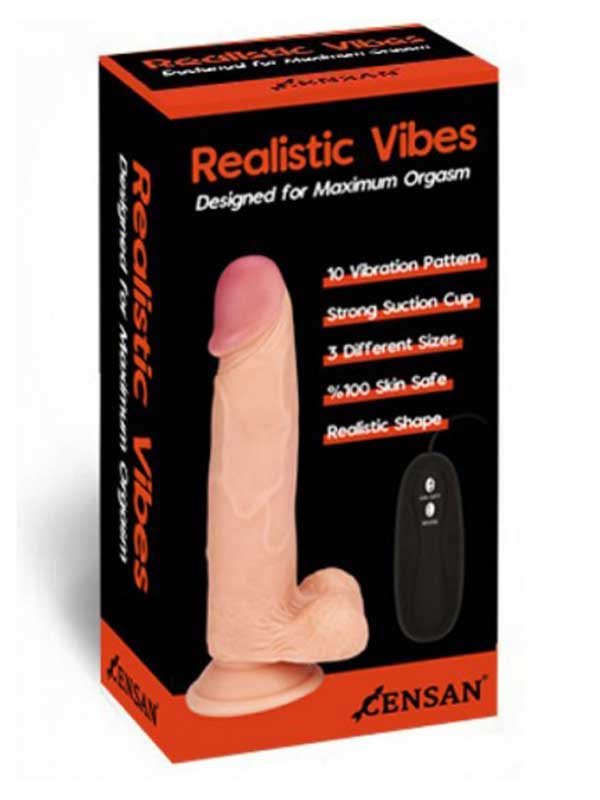 Realistic Vibes 18cm Pilli Vibratör
