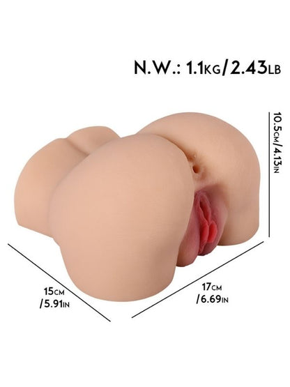 Realistik 1.1 Kg Doggy ve Misyoner Pozisyon Gerçekçi Kalça