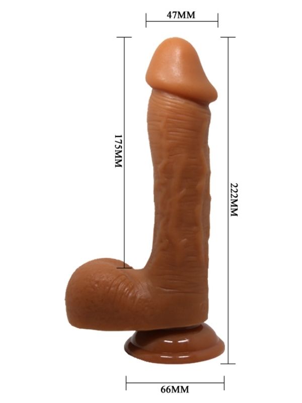 Realistik Vantuzlu Melez Dildo Penis