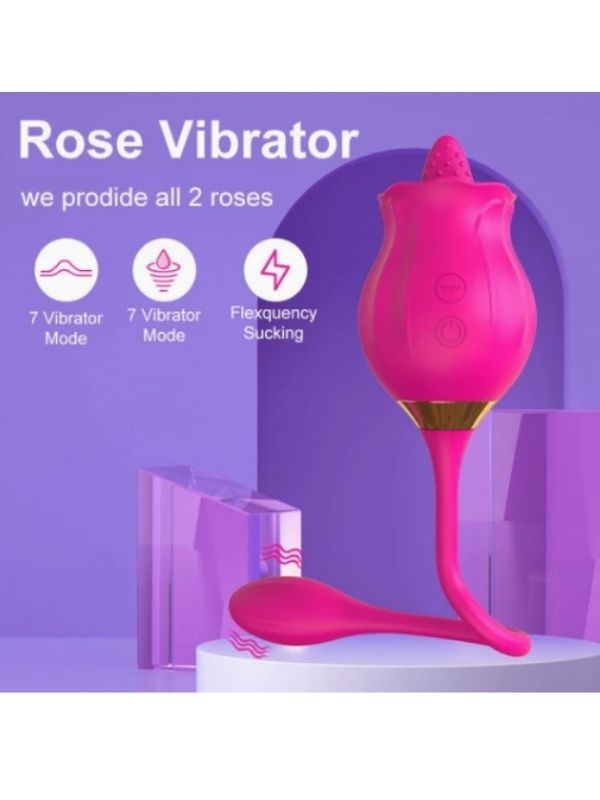 Rose 2&apos;si 1 Arada Dilli Gül Vibratör
