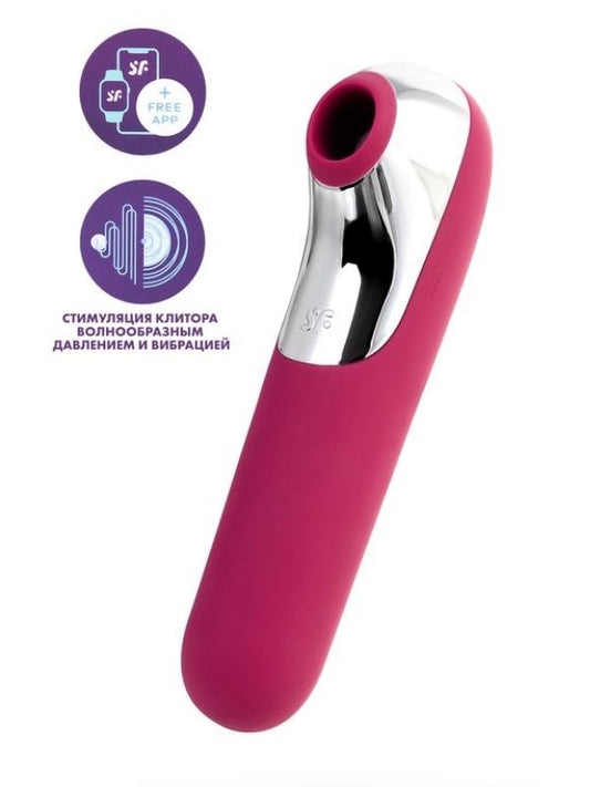Satisfyer Dual Love Pink Telefon Kontrollü Klitoral Uyarıcı Vibratör