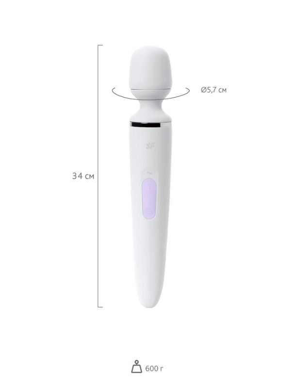 Satisfyer Wand-er Woman Beyaz Vibratör 34cm