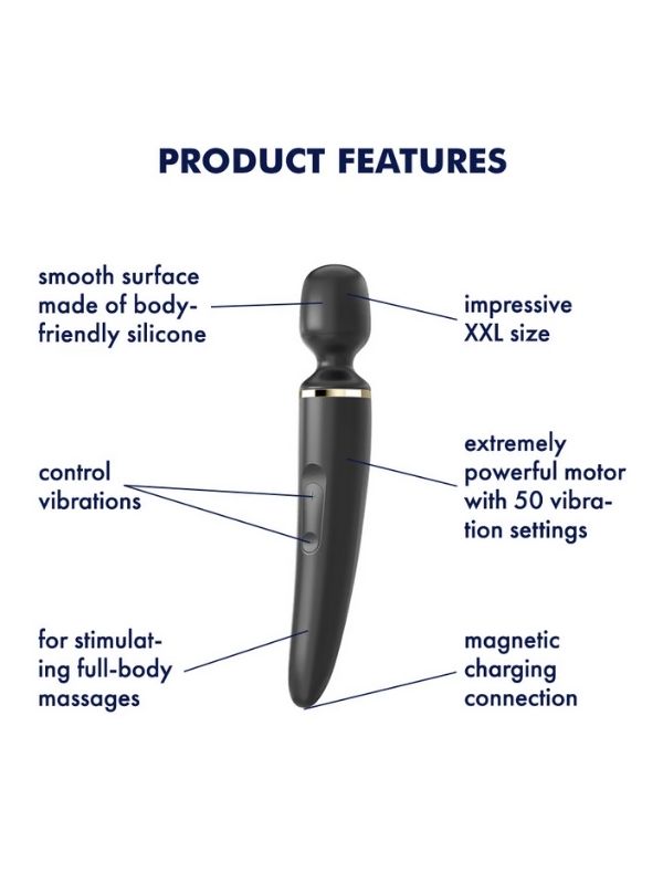 Satisfyer Wand-er Woman Black Vibratör 34cm