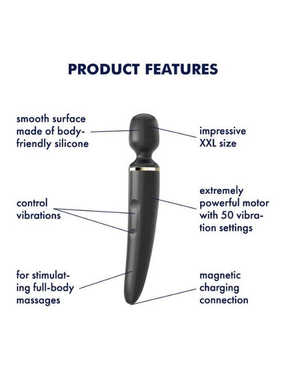 Satisfyer Wand-er Woman Black Vibratör 34cm