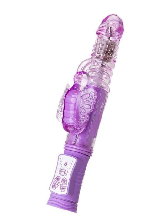 Serk High-Tech İleri Geri Haraketli Klitoral Uyarıcı Vibratör mor, 24,5 cm