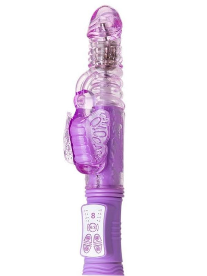 Serk High-Tech İleri Geri Haraketli Klitoral Uyarıcı Vibratör mor, 24,5 cm