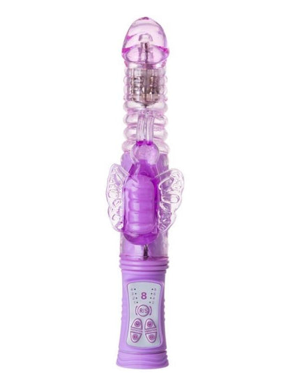 Serk High-Tech İleri Geri Haraketli Klitoral Uyarıcı Vibratör mor, 24,5 cm