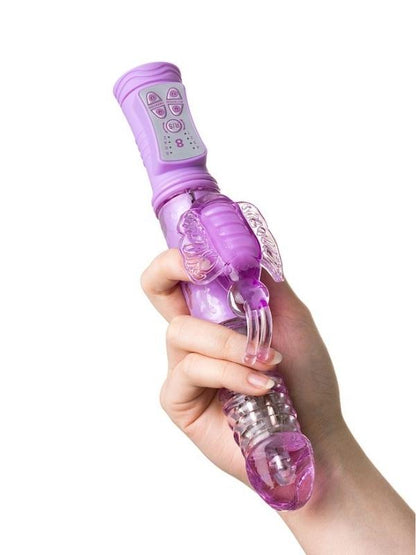 Serk High-Tech İleri Geri Haraketli Klitoral Uyarıcı Vibratör mor, 24,5 cm