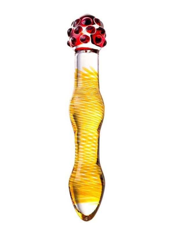 Sexus Çift Taraflı Cam Dildo 18 cm