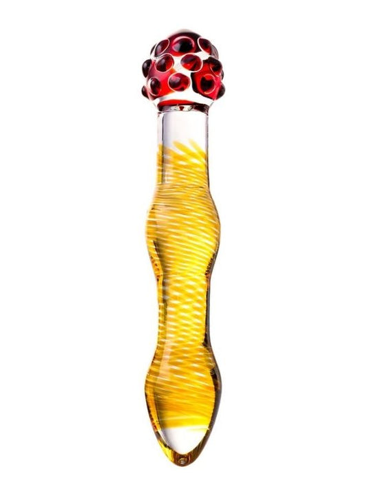 Sexus Çift Taraflı Cam Dildo 18 cm