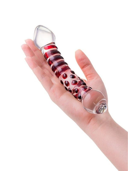 Sexus Çift Taraflı Cam Dildo 21 cm