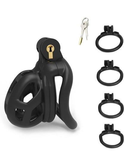 Siyah Ayarlanabilir Metal Penis Kafesi S Beden