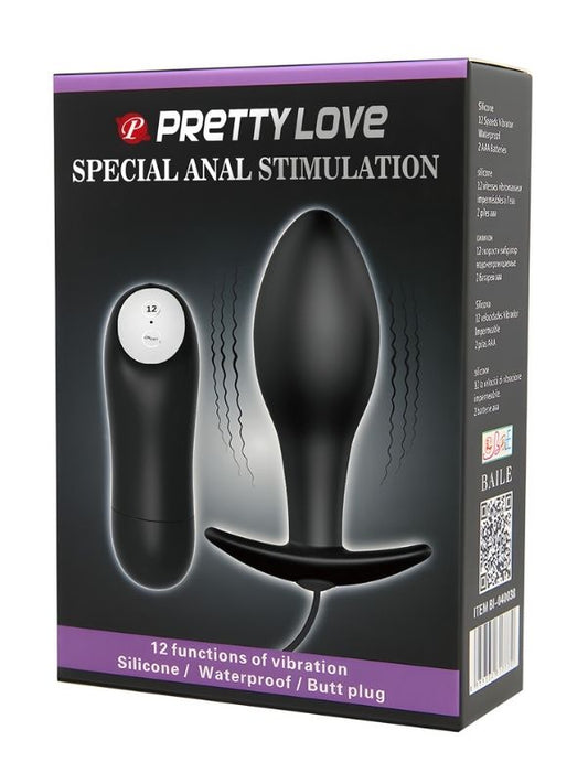 Special Anal Stimulation 12 Fonksiyon Kumandalı Titreşimli Anal Plug Tıkaç