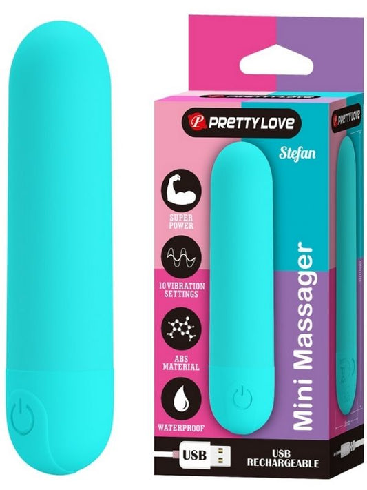 Stefan Mini Massager Bullet Vibratör Mavi